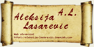 Aleksija Lašarević vizit kartica
